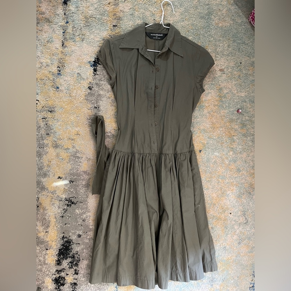 Norma kamali dress green SZE SMALL